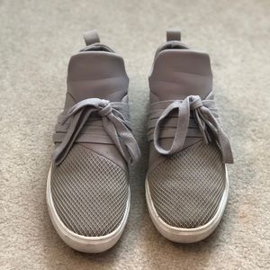 Grey slip on sneakers